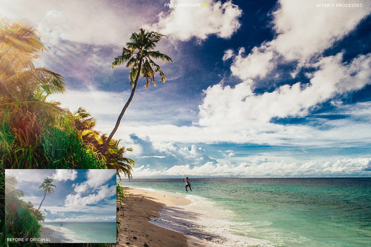 16 Pro Landscape Lightroom Presets 2, an Action Add-On by Edito (Photo 5 of 18)