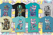 50 Cartoon Tshirt Designs Bundle 8_1, an Illustration by roach_graphic (Thumbnail 2 of 12)