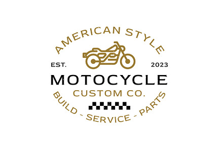 Vintage Motocycle Badge & Logo, a Branding & Logo Template by Buqancreative