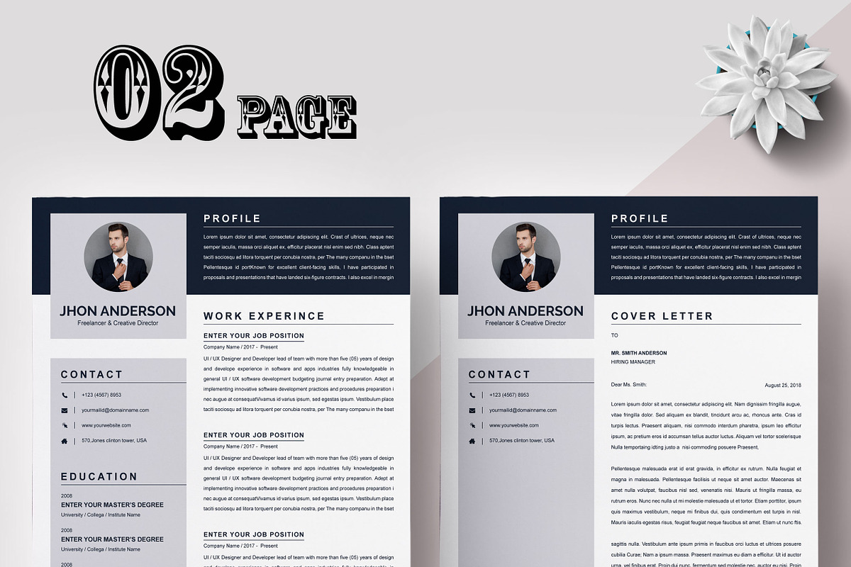 Resume Templates CV Bundle, a Resume Template by X-Type (Photo 16 of 21)