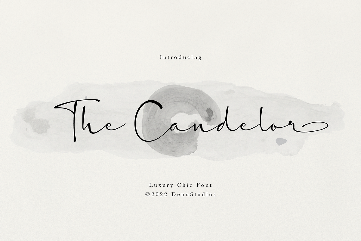 The Candelor | Luxury Chic Font, a Script Font by Denustudios (Photo 1 of 12)