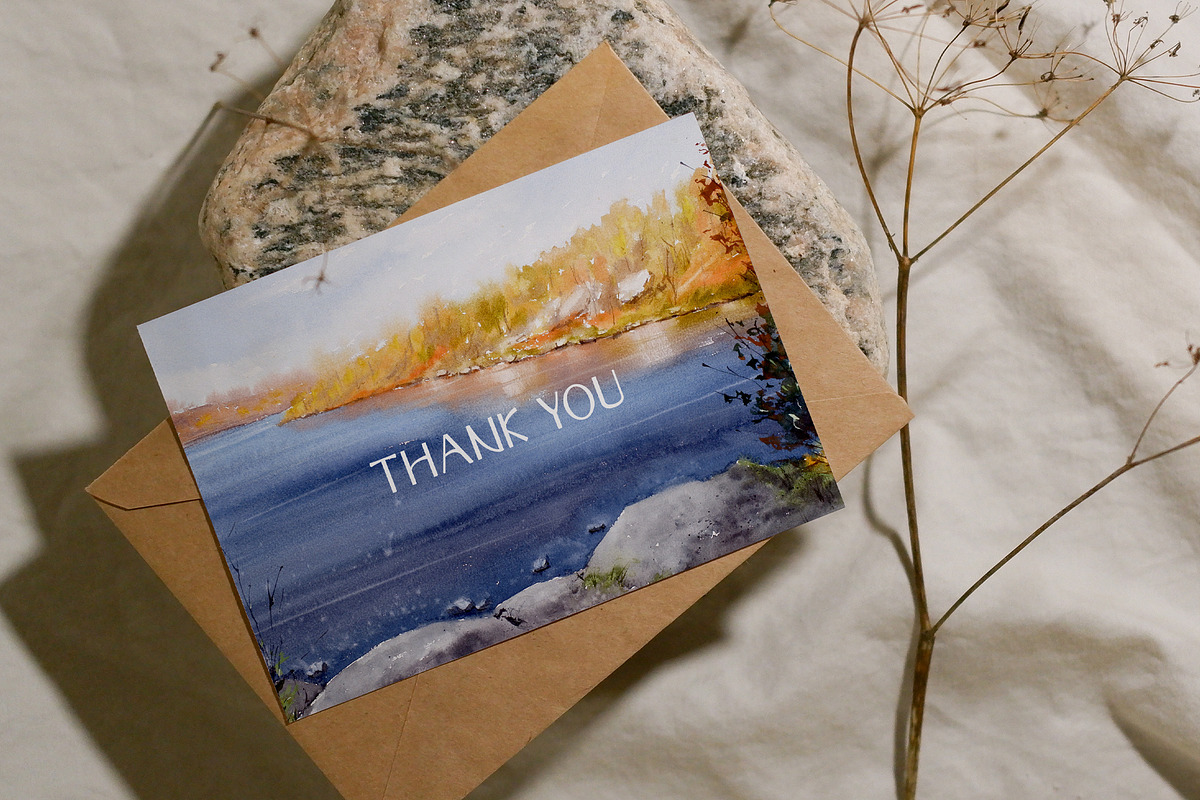 Autumn Watercolor Landscapes, a Seasonal Illustration by NataliArkushArt (Photo 14 of 14)