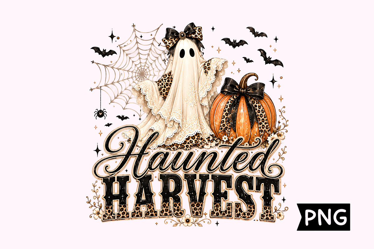 Vintage Ghost Halloween PNG, a Seasonal Illustration by Creative Art (Photo 1 of 3)