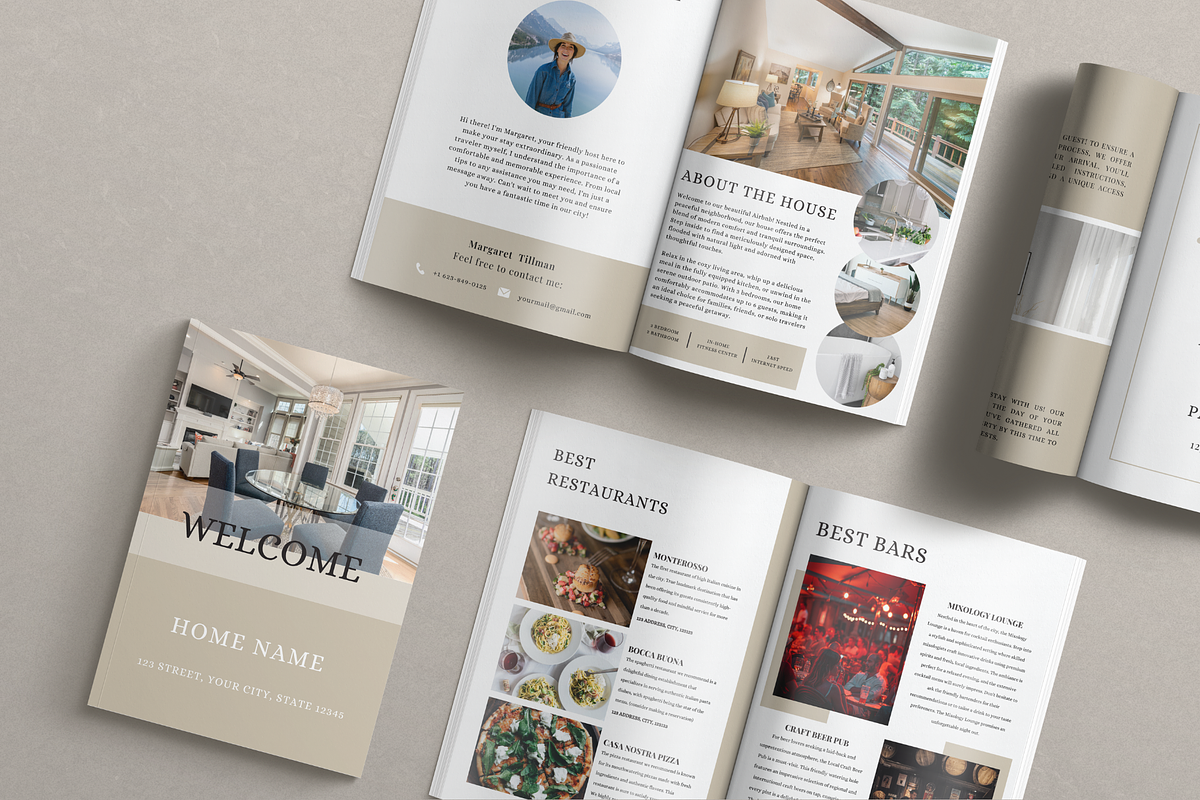 Airbnb Welcome Book Template Canva, a Design Template by LWPRESETS (Photo 8 of 8)