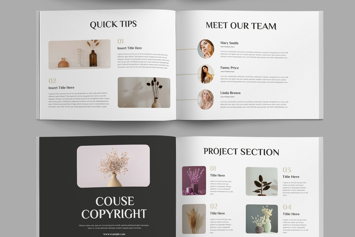 Course Workbook Layout Template, a Brochure Template by ContestDesign (Photo 3 of 5)