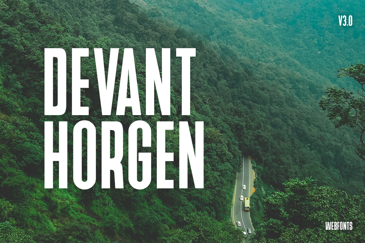 Devant Horgen - Modern Typeface v3.0, a Sans Serif Font by Webhance Studio (Photo 1 of 6)