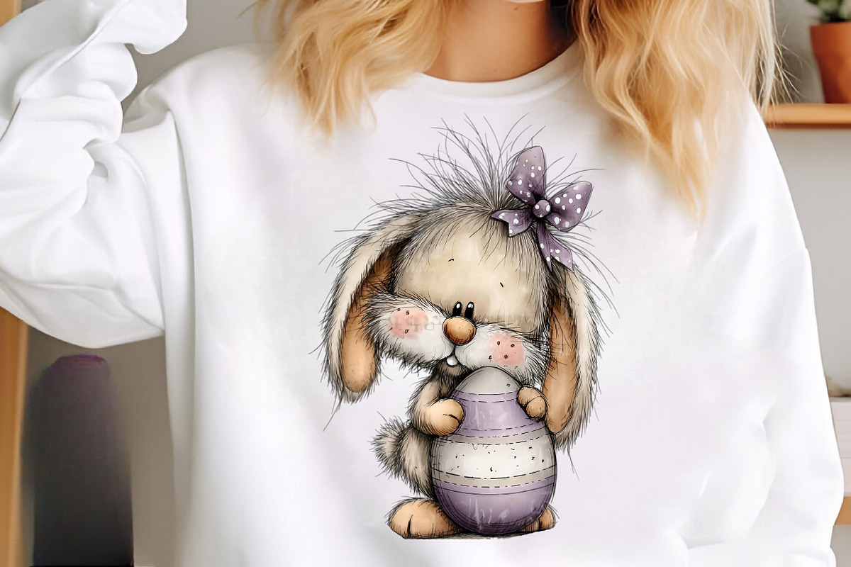 Whimsical easter bunny clipart, an Illustration by SinaCreation (Photo 5 of 7)