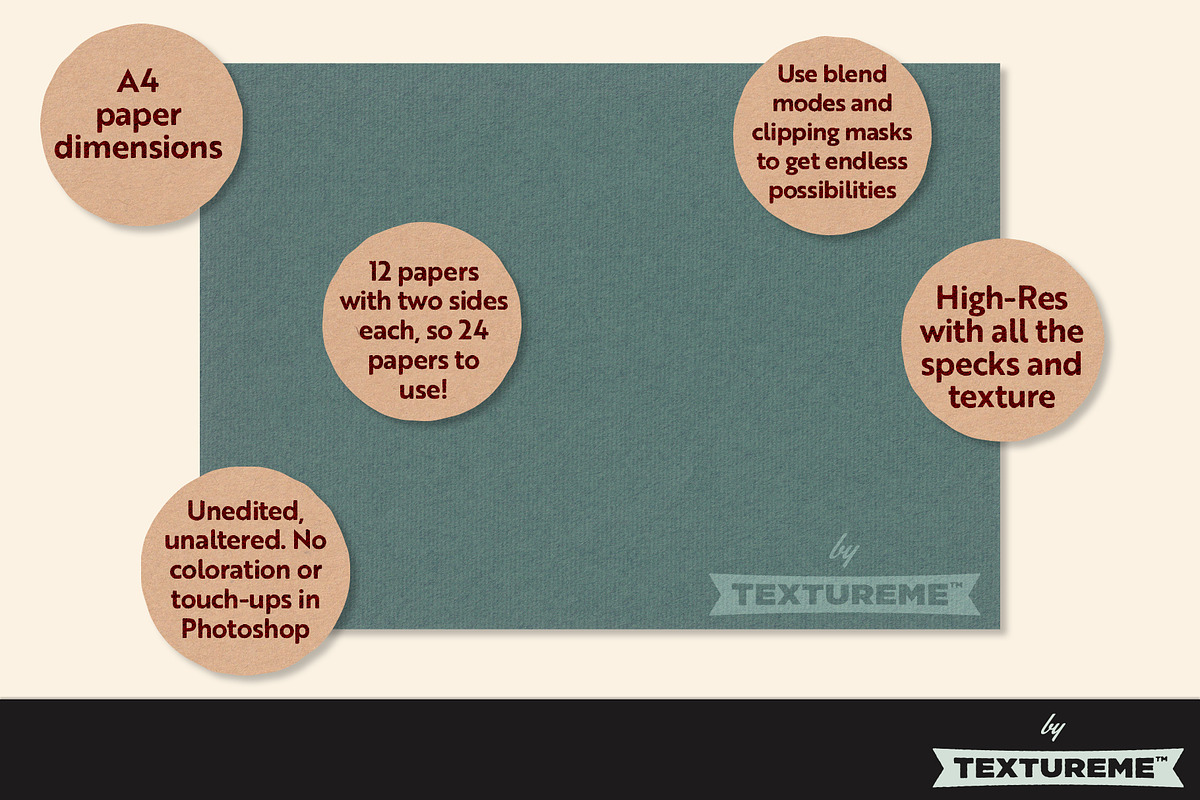 Paper #2 - 12 High Res Craft Papers, a Texture Graphic by TextureMe Co. (Photo 3 of 3)