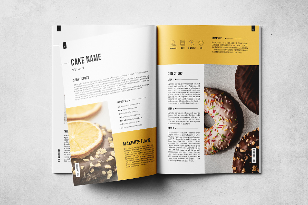 Cookbook / Recipe Book, a Brochure Template by Grkic Creative (Photo 7 of 14)