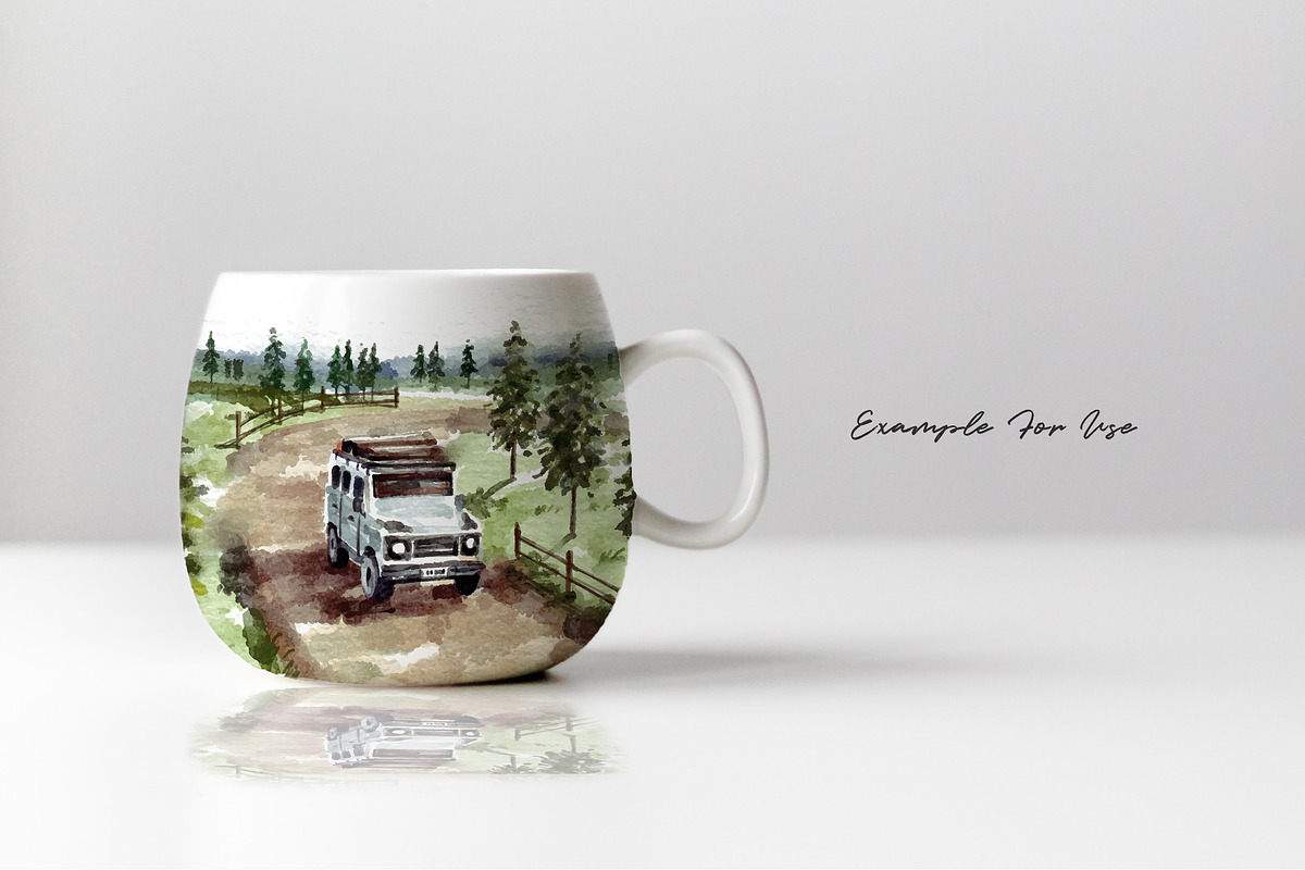 Watercolor Road Trip & Landscapes, an Illustration by Yorda Studio (Photo 11 of 11)