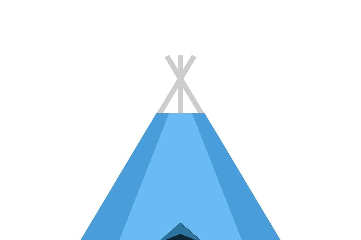 Hiking and Camping Tents Vector Set, an Illustration by Alex Krugli (Photo 2 of 13)