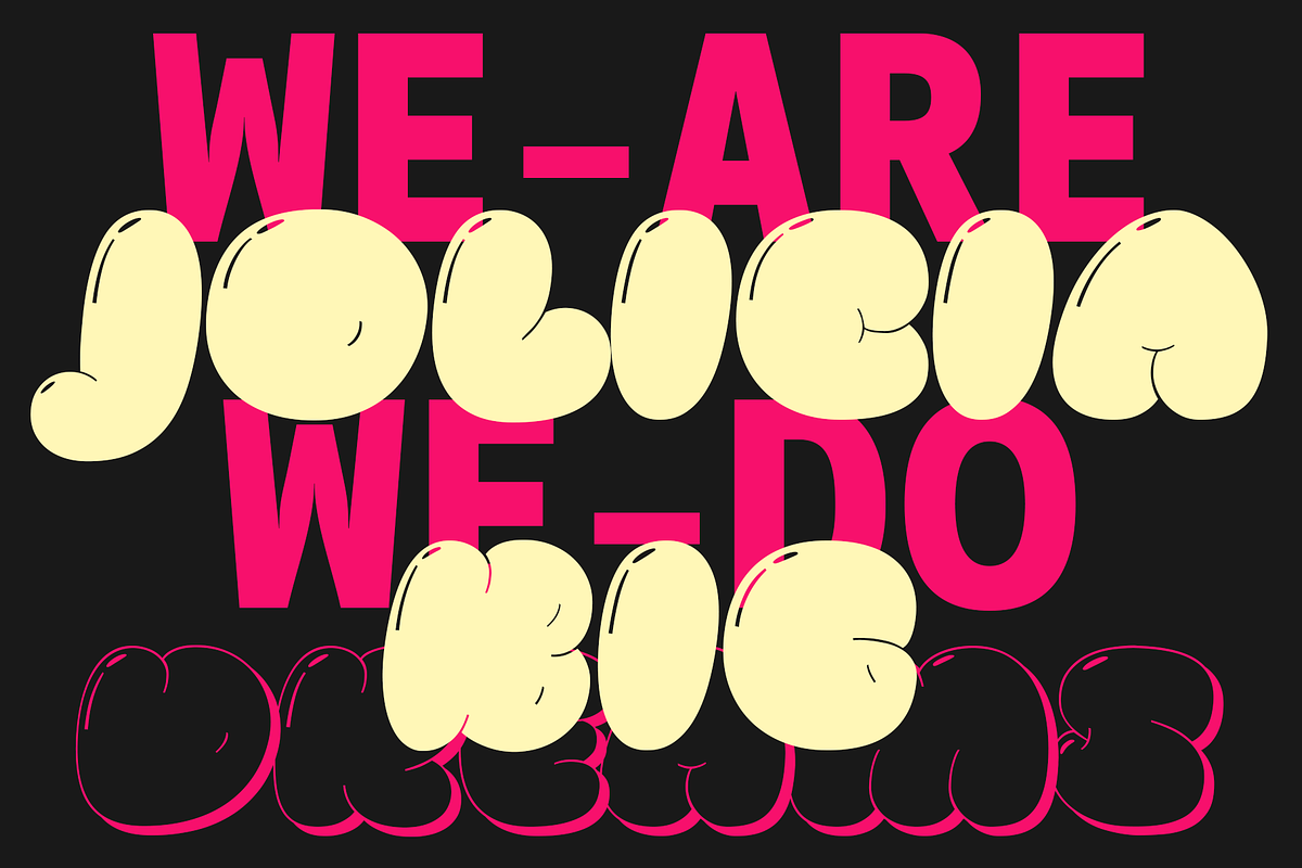 Pluffy Loon | Baloon Bubble Font, a Sans Serif Font by Jolicia Type (Photo 8 of 13)