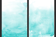 Teal Ombre Watercolor Backgrounds, a Texture Graphic by M. by mprintly (Thumbnail 4 of 6)