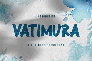 Vatimura - Textured Brush Font