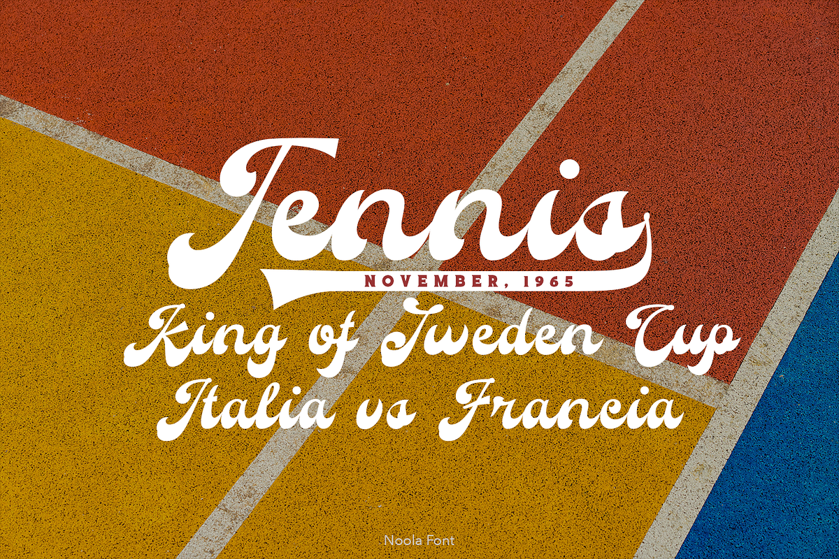 Noola Retro Font, a Script Font by TypeClassHeroes (Photo 15 of 15)