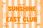 Sunny Valley - Vintage Retro Sans, a Sans Serif Font by Mikhail Fukurou (Thumbnail 4 of 8)