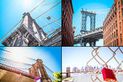 New York Bridges /25 pics, a Background Graphic by tydla (Thumbnail 2 of 9)