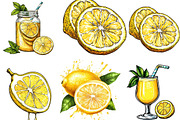 Hand Drawn Summer Lemon Clipart PNG, an Illustration by Designking (Thumbnail 4 of 5)