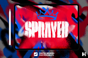 Sprayed Paint Procreate Brushes, a Brush Add-On by Tim Hankins Design (Thumbnail 1 of 5)