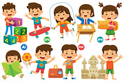 Kids Activity Vector Clip Art Bundle, an Object Graphic by MEDZ (Thumbnail 4 of 4)