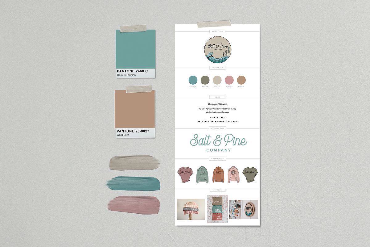 Brand Board Template PSD + Canva, a Presentation Template by Ciera Design Templates (Photo 8 of 8)