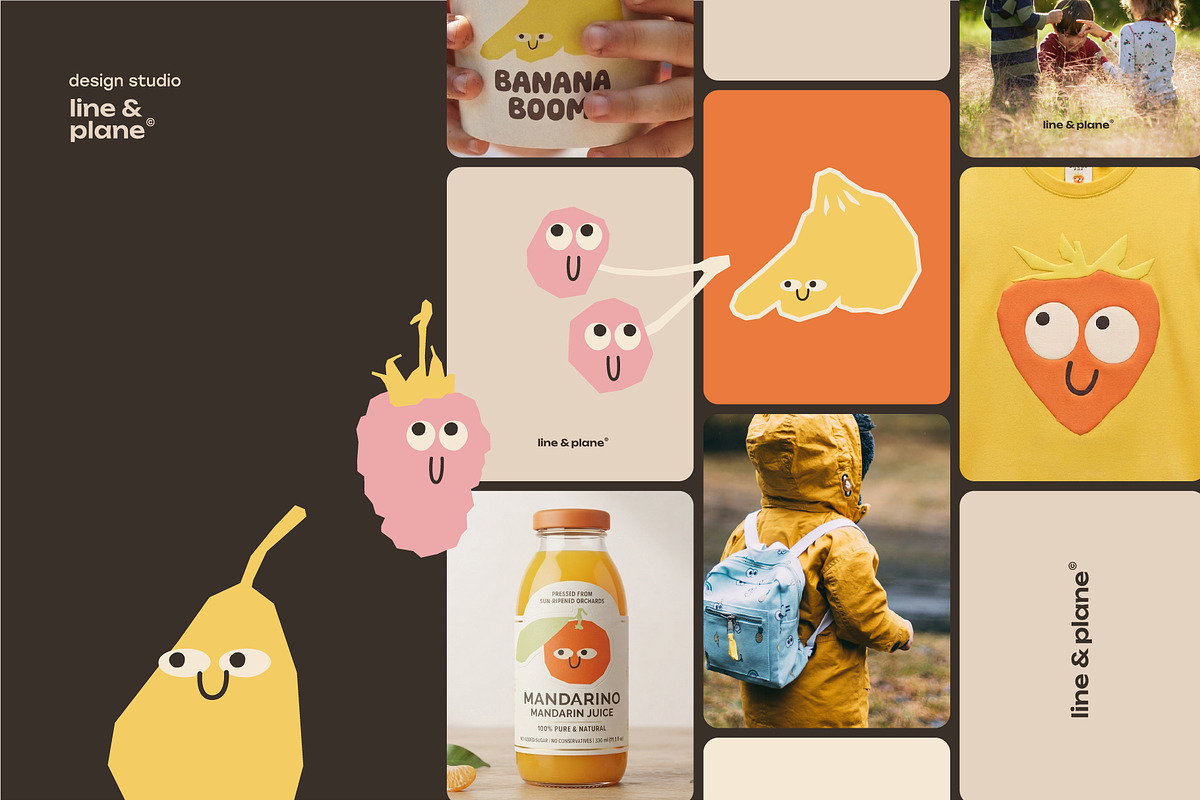 Fruit Buddies - 26 Vector Shapes, an Object Graphic by line & plane (Photo 6 of 9)
