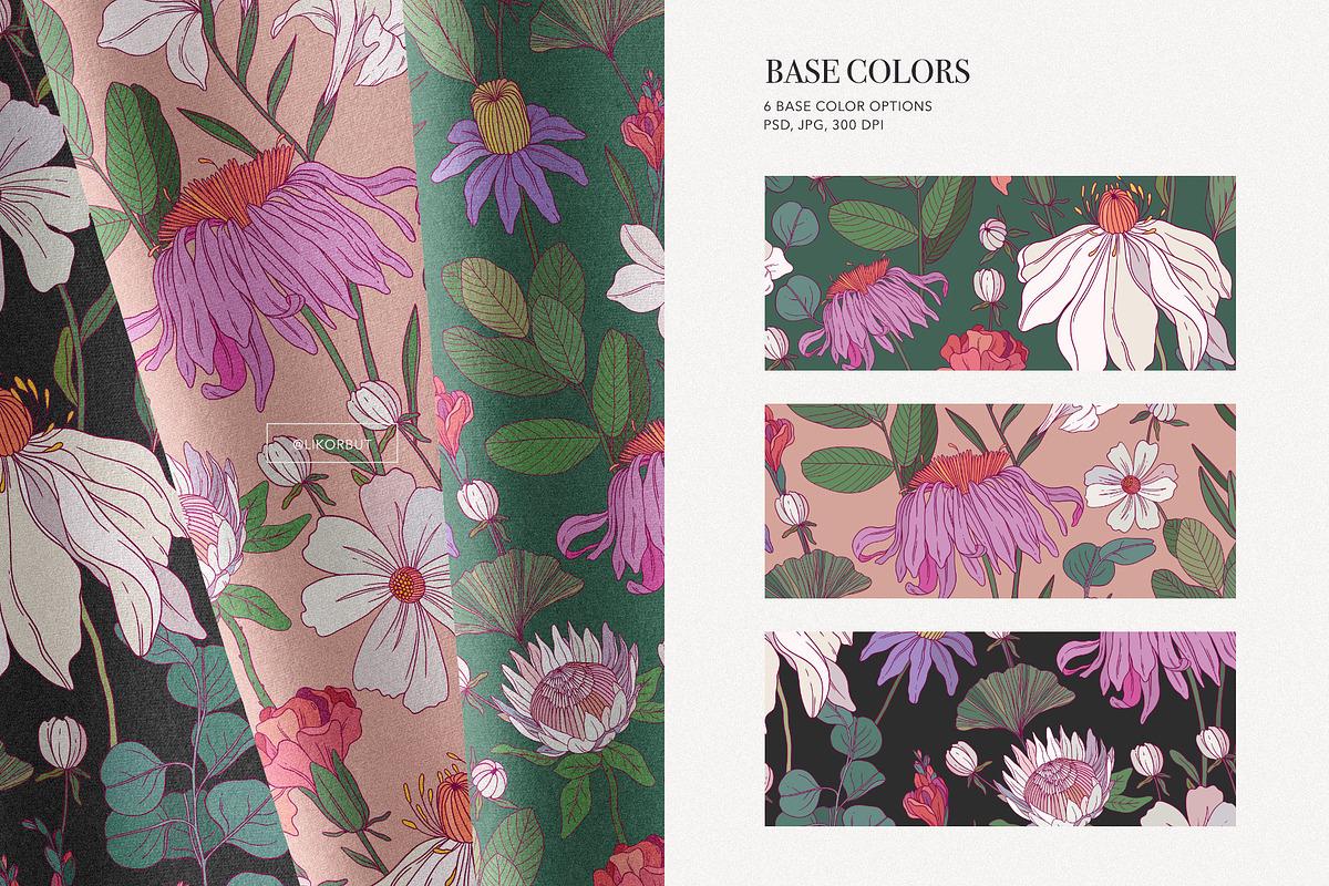 Enigma. Floral Pattern and Graphics, a Pattern Graphic by likorbut (Photo 6 of 11)