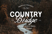 Country Bridge - Rough Font Trio, a Sans Serif Font by Sarid Ezra (Thumbnail 1 of 9)