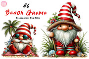Watercolor Beach Gnome Clipart, an Illustration by CreationArt (Thumbnail 1 of 7)