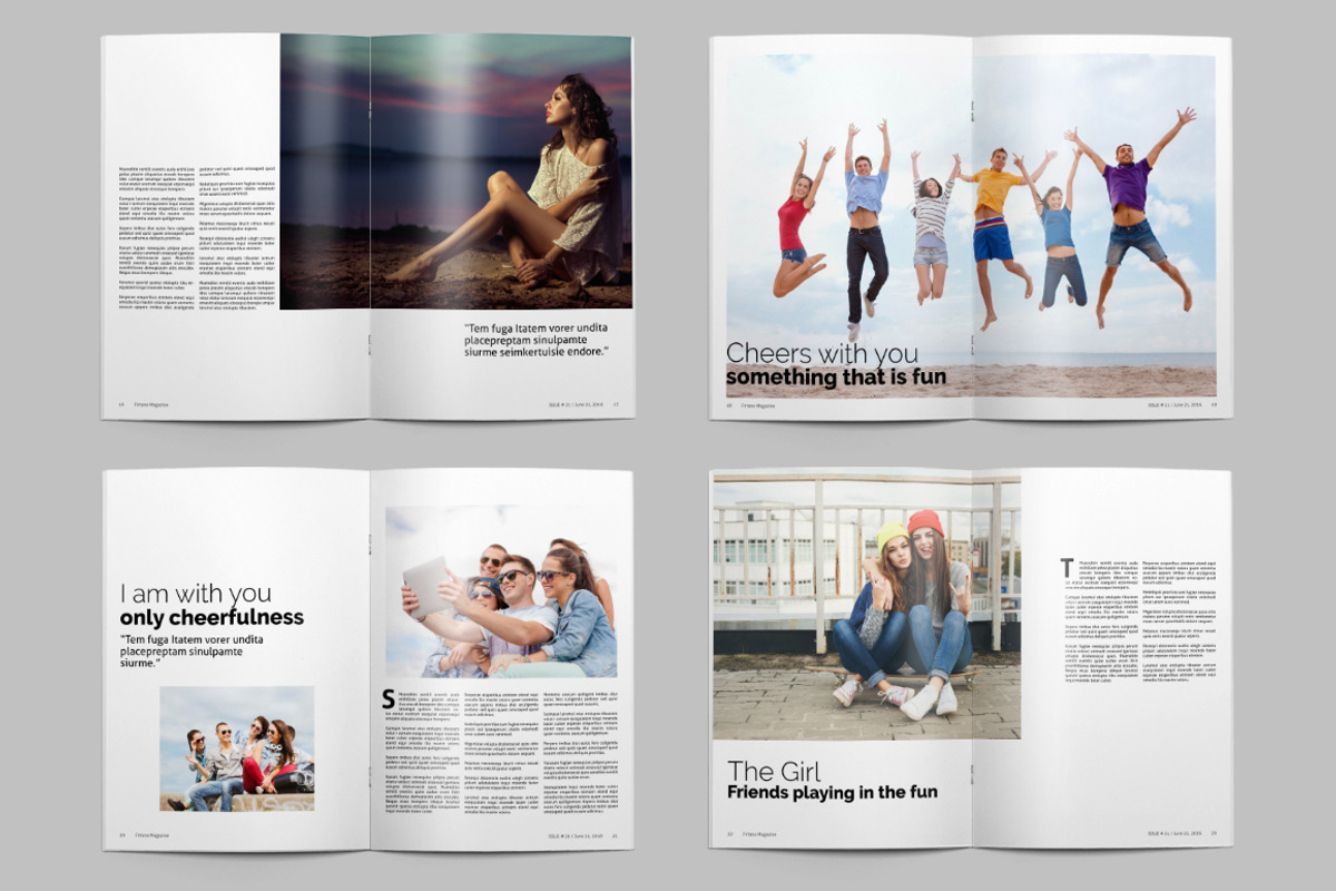 A4 Minimal Magazine, a Magazine Template by Firtana (Photo 7 of 12)