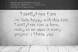 TotallyFree Semi-script font