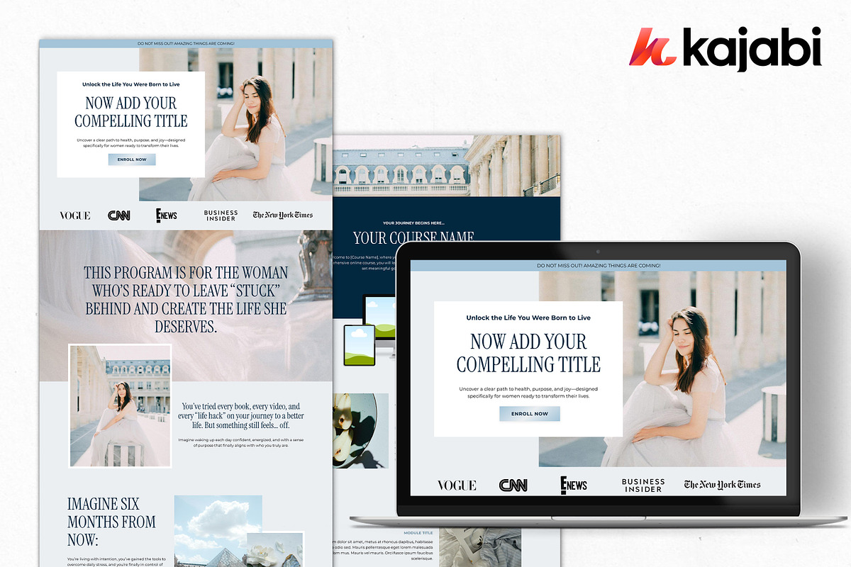 Kajabi Sales Funnel Templates, a Landing Page Template by Altenne | Kajabi Designer (Photo 4 of 9)