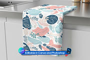 Kitchen linen towel mockup, a Product Mockup by Rami's Mockups (Thumbnail 1 of 3)