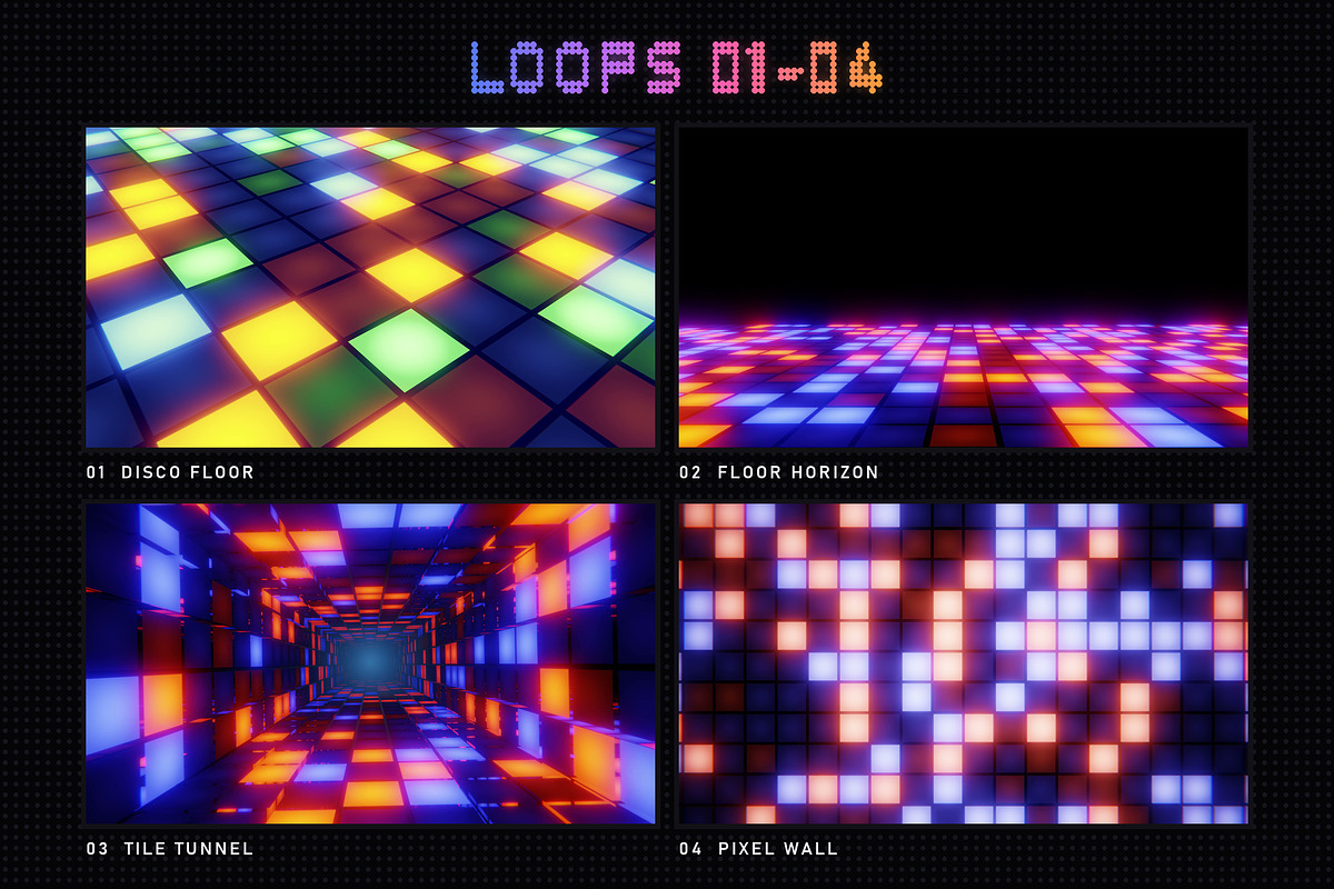 Club Grid - 12 4K Loops, a Background Graphic by Photocreo Michal Bednarek (Photo 2 of 7)