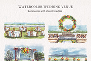 Watercolor Wedding Venue, an Illustration by Yorda Studio (Thumbnail 3 of 9)
