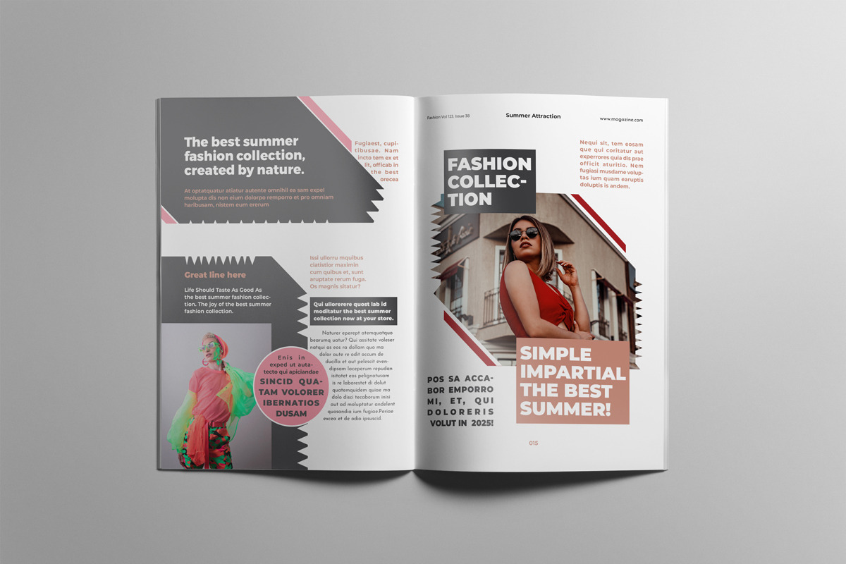 The Best Fashion Magazine Layout, a Magazine Template by Swayang (Photo 9 of 23)