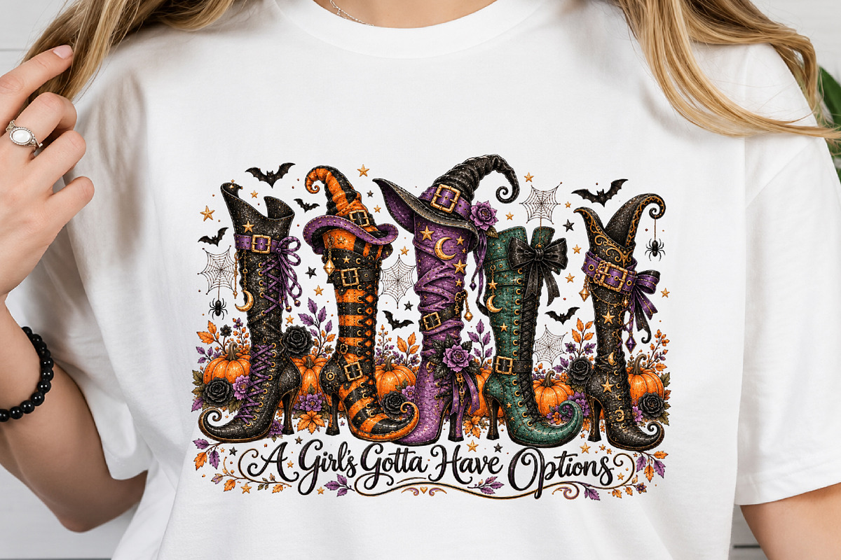 Halloween Witch Boots Collection PNG, a Seasonal Illustration by Craft Nest (Photo 4 of 6)