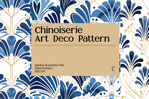 Chinoiserie Art Deco Pattern