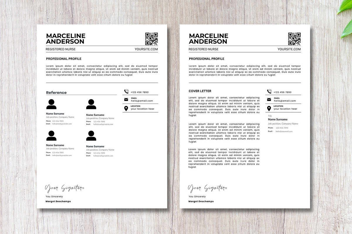 registered nurse resume template, a Resume Template by iloveTemplate (Photo 5 of 6)