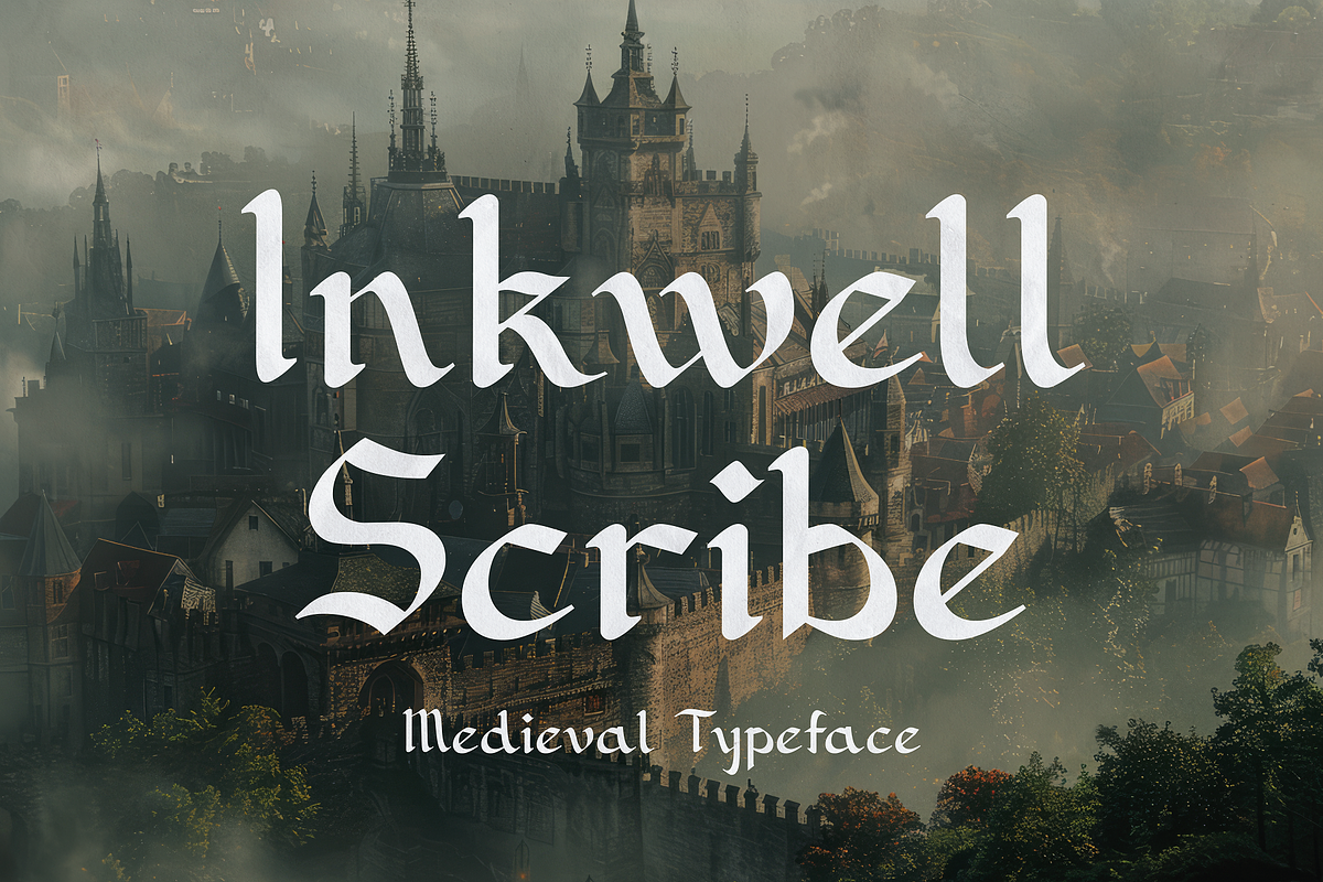 Inkwell Scribe - Medieval Typeface, a Serif Font by HipFonts (Photo 2 of 10)