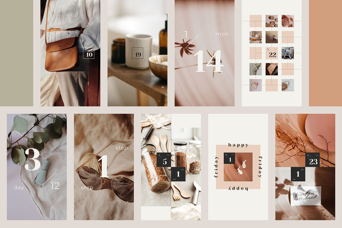 Instagram Calendar Story Templates, a Social Media Template by Keikoya (Photo 4 of 16)