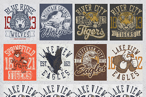 Vintage Mascot Vector Bundle