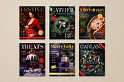 Christmas Magazine Cover Templates, a Magazine Template by BrandPacks (Thumbnail 1 of 5)
