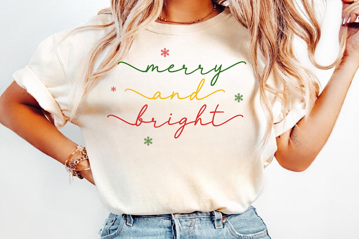 Merry Christmas Font, a Script Font by Meow Creation (Photo 5 of 13)