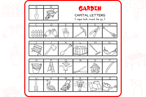 Garden Doodles - Dingbats Font