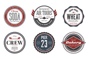 12 Logo Badges