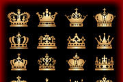 Crown icons, an Icon by kio (Thumbnail 1 of 5)