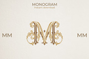MM Wedding Monogram Logov, a Branding & Logo Template by LogoAV (Thumbnail 2 of 6)