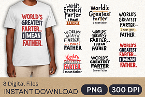 Funny Dad PNG Bundle, an Object Graphic by Canvagator