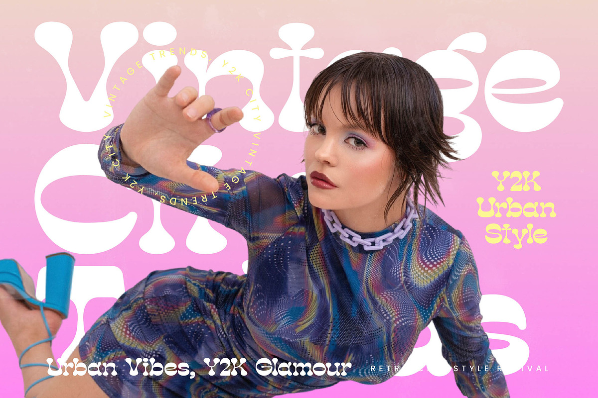 Mirage Virtual Retro Groovy Font, a Serif Font by timelesstype.co (Photo 4 of 20)